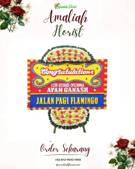 Sewa Papan Bunga Gedung Graha Dirgantara Halim Jakarta